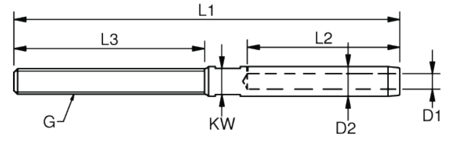 THREAD TERMINALS drawing | Blue Wave